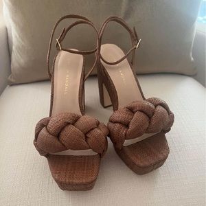 Loeffler Randall Fae Brown Heel size 7.5 NEW